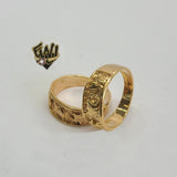 (1-3161-1) Gold Laminate -Elephant Men Ring - BGO - Fantasy World Jewelry