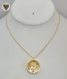 (1-6001) Gold Laminate- Necklace with Babys- BGF - Fantasy World Jewelry