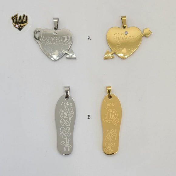 (4-2018) Stainless Steel - Pendants for Couples. - Fantasy World Jewelry