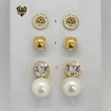 (4-2224) Stainless Steel - Stud Earrings. - Fantasy World Jewelry