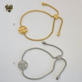 (MBRA-01) Stainless Steel - 2.5mm Adjustable Bracelet - Fantasy World Jewelry