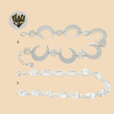 (2-0353) 925 Sterling Silver Bracelet. - Fantasy World Jewelry