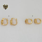 (1-2667) Gold Laminate Hoops - BGO - Fantasy World Jewelry