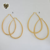 (1-2755) Gold Laminate Hoops - BGO - Fantasy World Jewelry