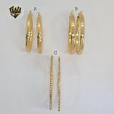(1-2744) Gold Laminate Hoops - BGO - Fantasy World Jewelry