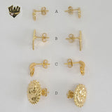 (1-1117) Gold Laminate - Earrings - BGF - Fantasy World Jewelry