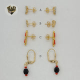 (1-1138) Gold Laminate - Studs Earring - BGF - Fantasy World Jewelry