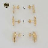 (1-1108) Gold Laminate - Stud Earrings - BGF