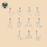 (2-1132-1) Plata de Ley 925 - Colgantes de Signos del Zodíaco.
