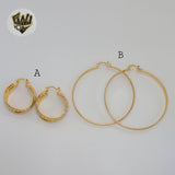 (1-2731) Gold Laminate Hoops - BGO