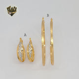 (1-2731) Gold Laminate Hoops - BGO
