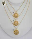 (1-6001) Gold Laminate - Necklace with Kids - BGF