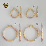 (1-2762) Laminado Oro - Aros Tres Tonos - BGO