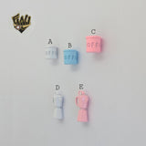 (1-2122) Gold Laminate - Coffee Cup Pendants - Enamel.