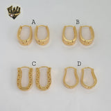 (1-2592) Gold Laminate Hoops - BGO