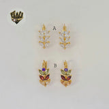 (1-2666-1) Gold Laminate - Zircon Hoops - BGO
