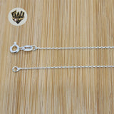 (2-8132) 925 Sterling Silver - 1mm Rolo Link Chains. - Fantasy World Jewelry