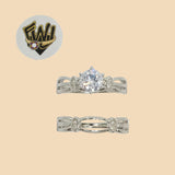 (2-5249) 925 Sterling Silver - Wedding Ring - Fantasy World Jewelry