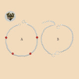 (2-0331) 925 Sterling Silver - 3mm Balls Bracelet. - Fantasy World Jewelry