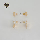 (1-1117-1) Gold Laminate - Stud Earrings - BGF
