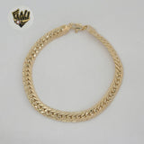 (1-60025) Gold Laminate - 7.7mm Chunky Curb Link Bracelet - 9" - BGO