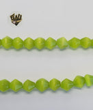 (MBEAD-269) 8mm Ojo De Gato Beads - Fantasy World Jewelry