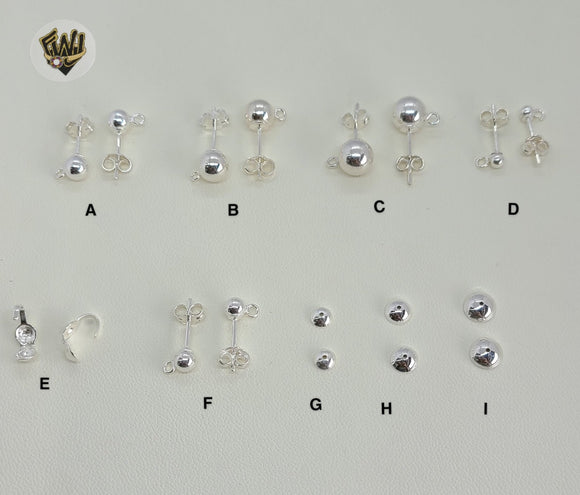(mfin-32-39-1) Sterling Silver Findings - Jewelry Making (dozen) - Fantasy World Jewelry