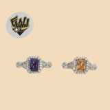 (2-5105) 925 Sterling Silver - Zircon Ring - Fantasy World Jewelry