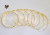 (1-4047) Gold Laminate - 6mm Classic Bangles - Dozen - BGO - Fantasy World Jewelry
