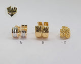 (1-2522) Gold Laminate Hoops - BGO - Fantasy World Jewelry