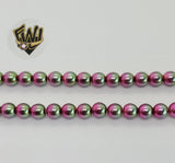 (MBEAD-26-2) 6mm Two-Tone Pearl - Round - Fantasy World Jewelry