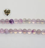 (MBEAD-190) 8mm Fluorite Beads - Fantasy World Jewelry