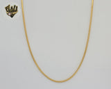 (1-1515) Gold Laminate - 1.5mm Flat Snake Link Chain - BGF