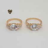 (1-3173) Gold Laminate - CZ Ring - BGO - Fantasy World Jewelry
