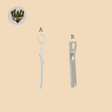 (2-1052) 925 Sterling Silver - Zircon Crosses Pendants.