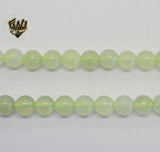 (MBEAD-252-1) 8mm New Jade Beads - Fantasy World Jewelry