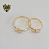 (1-3047-1) Gold Laminate - Clover Ring - BGF - Fantasy World Jewelry