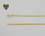 (1-1527) Gold Laminate - 2.5mm Link Braided Chain - BGF