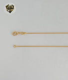 (1-6395-1) Gold Laminate - Box Link Zircon Heart Necklace - 16" - BGF