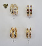 (1-2655) Gold Laminate Hoops - BGO - Fantasy World Jewelry