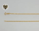 (1-1652) Gold Laminate - 2mm Alternative Marine Link Chain - BGF - Fantasy World Jewelry