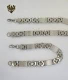 (4-7140) Stainless Steel - 11mm Alternative Link Men Set - 22".