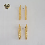 (1-2718) Gold Laminate Hoops - BGO