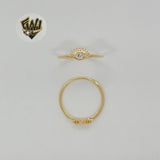 (1-3016) Gold Laminate - Evil Eye Ring - BGF - Fantasy World Jewelry