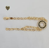 (1-0857) Gold Laminate - 4mm Open Link Bracelet - 7.5" - BGF - Fantasy World Jewelry