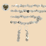 (2-66024) 925 Sterling Silver - 7.5mm Alternative Circle Set. - Fantasy World Jewelry