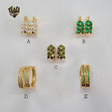 (1-2648) Gold Laminate Hoops - BGO - Fantasy World Jewelry