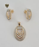(1-6253) Gold Laminate-Two Tone  Set - BGO - Fantasy World Jewelry