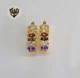 (1-2662) Gold Laminate Hoops - BGO - Fantasy World Jewelry
