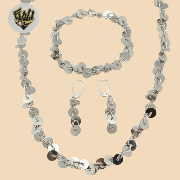 (2-66024) 925 Sterling Silver - 7.5mm Alternative Circle Set. - Fantasy World Jewelry